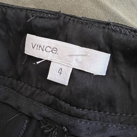 Vince Black Satin Pants with Paperbag Ankles - Picture 7 of 9